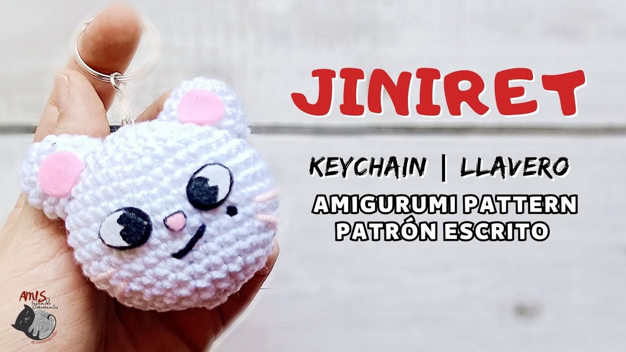 SKZOO Jiniret Amigurumi Patrón | Llavero | Amis Tejiendo Momentos ENG/SPA