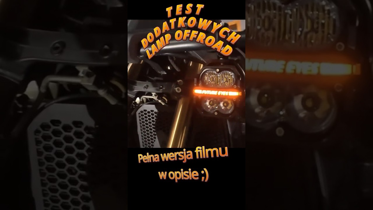 Lampy FUTURE Eyes Z4 - dodatkowe oświetlenie motocyklowe w teren dla CFMoto 🏍️450MT - jest MOC! !😍😍😍