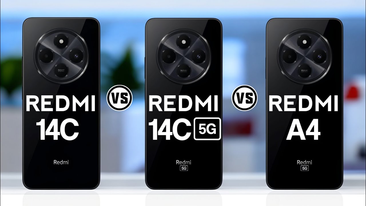Redmi 14C Vs Redmi 14C 5G Vs Redmi A4. #Trakontech