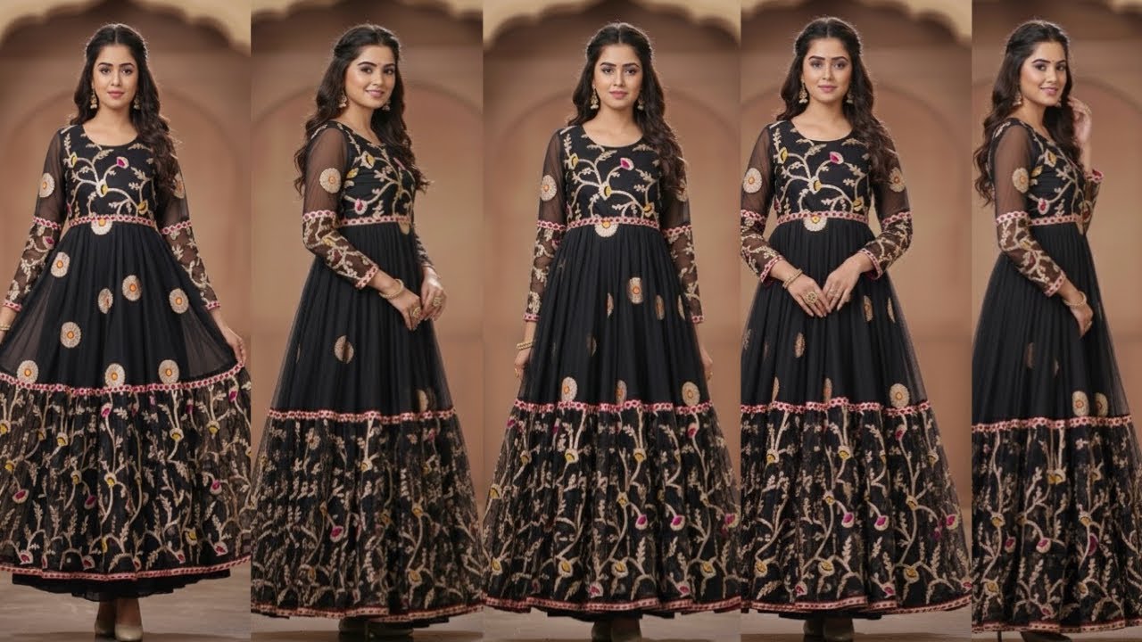 Gown cutting and stitching/party wear gown /Full gher gown cutting and stitching 