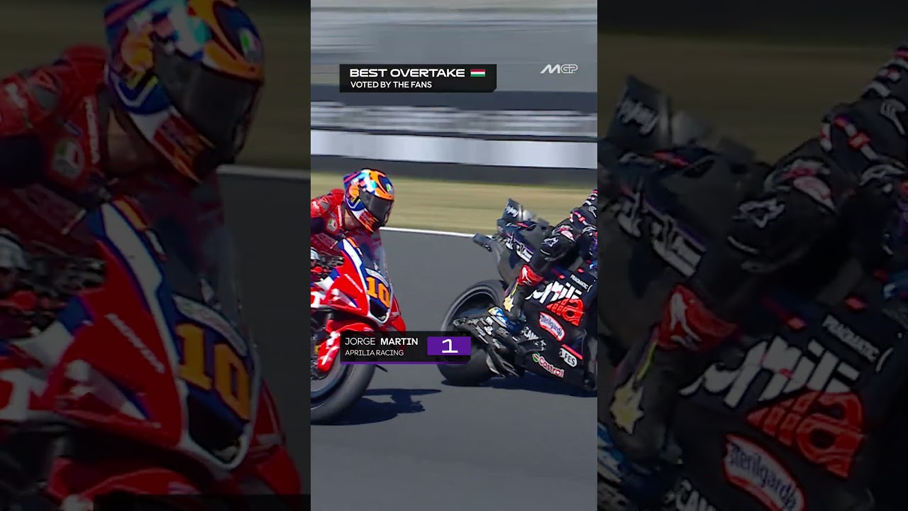 Jorge Martin wins Best Overtake from the 2025 Hungarian GP! 🦾