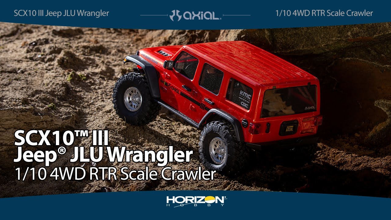 Axial&reg; SCX10&trade; III Jeep&reg; JLU Wrangler 4WD RTR Scale Crawler