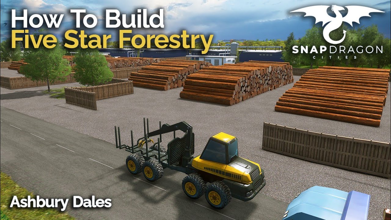 Create A Forestry Money Making Machine - Ashbury Dales #29 - Cities Skylines UK Themed Build