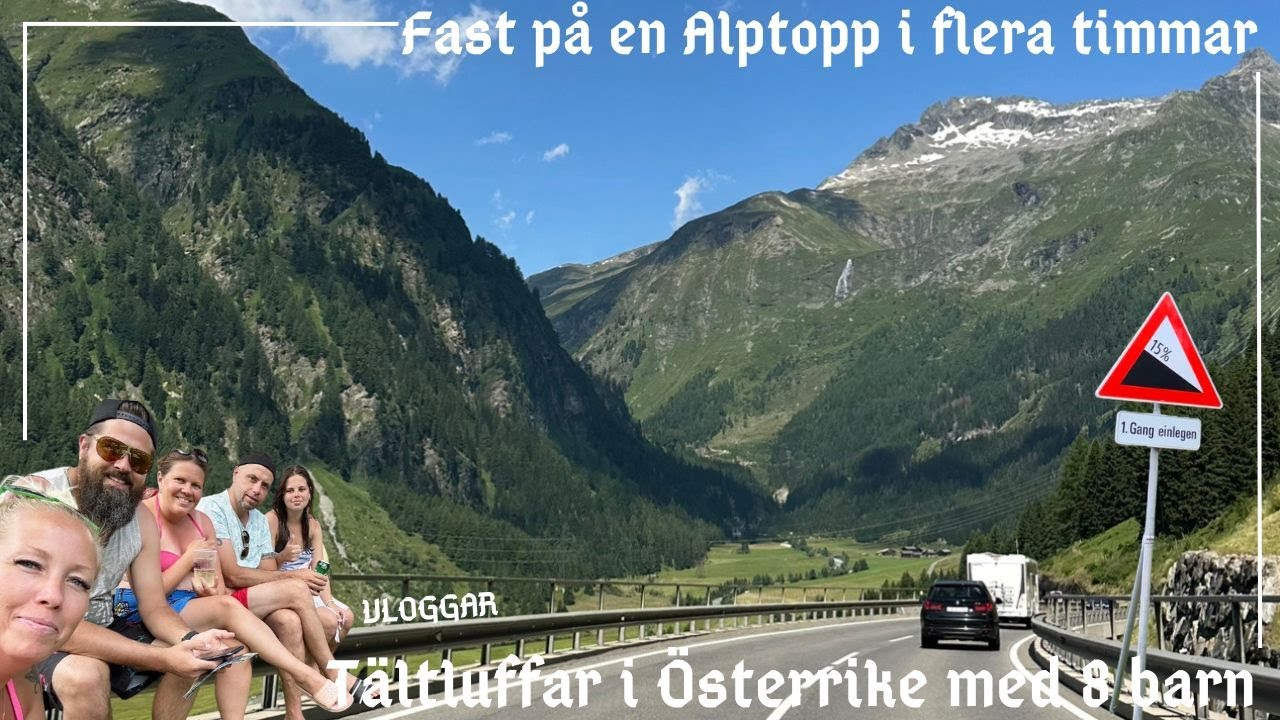 Tältluffar i Österrike med 8 barn, stormen tar vårat tält! - VLOGG 118