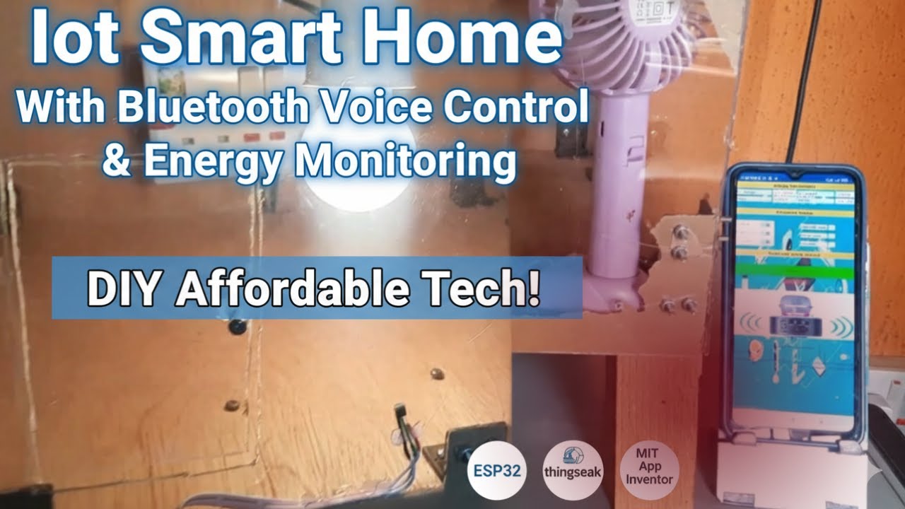 IoT Home Automation with Voice Control and Energy Monitoring Using ESp32 and Thingspeak