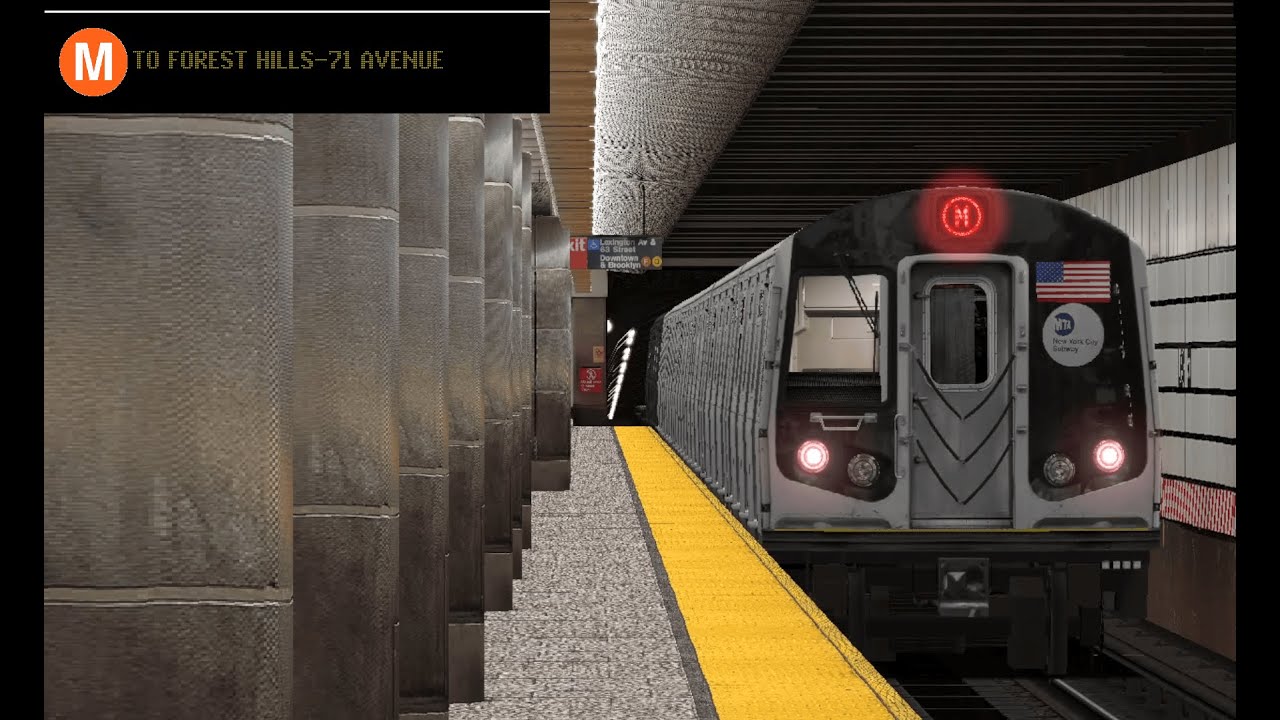 OpenBVE (M) Metropolitan Avenue To Forest Hills-71st Avenue (R160A Alstom)