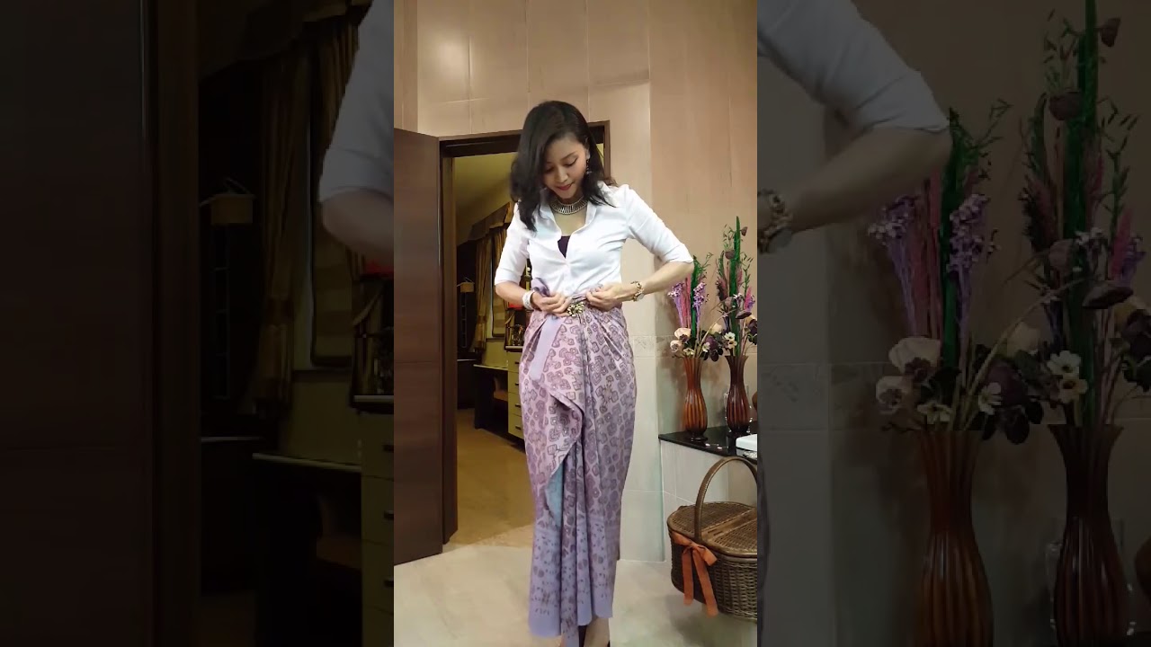 cara memakai jarig (sarung wanita) modis untuk Ke Kondangan atau Acara