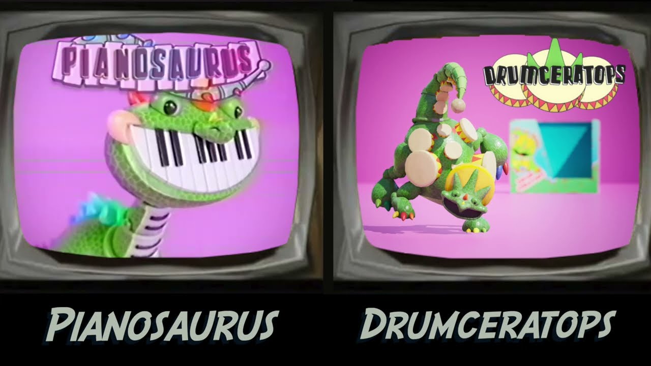 Poppy Playtime: Глава 4 &mdash; Пианозавр против НОВОЙ рекламы Drumceratops VHS Jingles