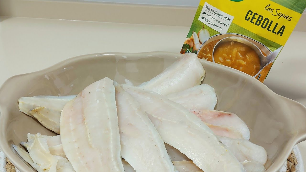 LA MERLUZA EN SALSA ☝️ MÁS RÁPIDA CON UN SOBRE DE SOPA DE CEBOLLA👌 3 INGREDIENTES // BEATRIZ COCINA
