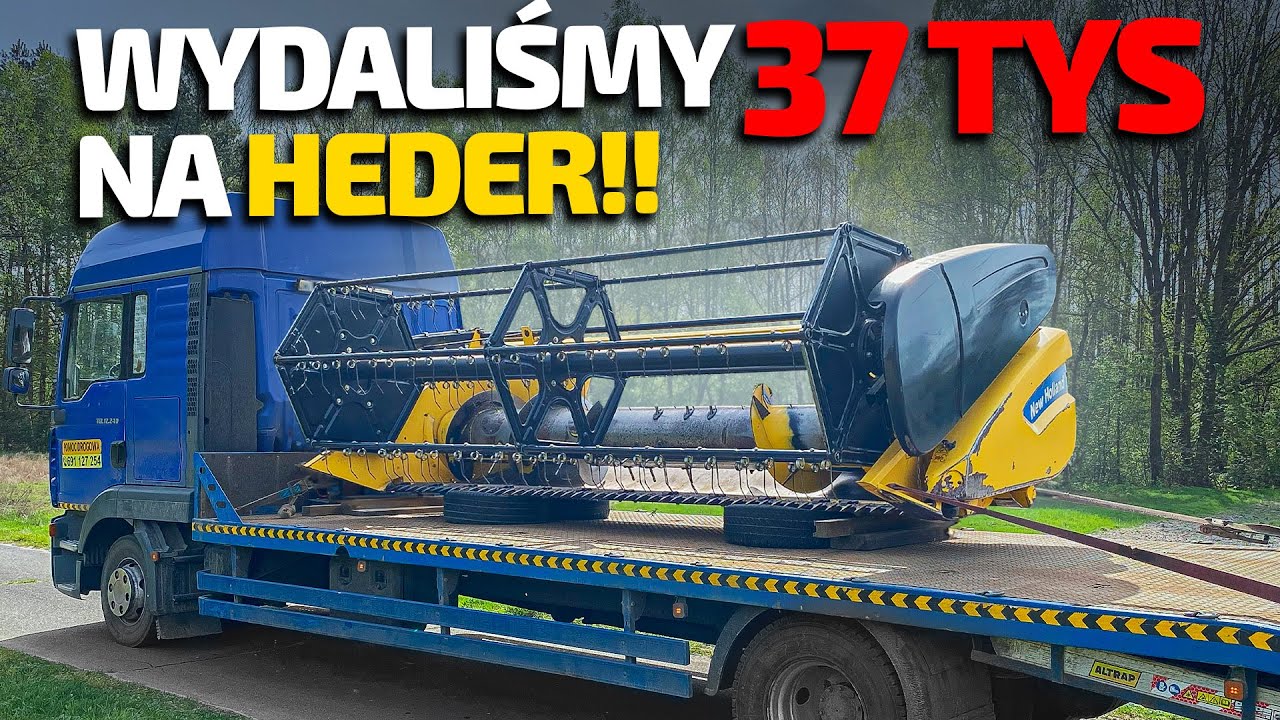 BIZON Z056 SUPER - Kupiliśmy HEDER od NEW HOLLANDA za 37 tysięcy złotych !!