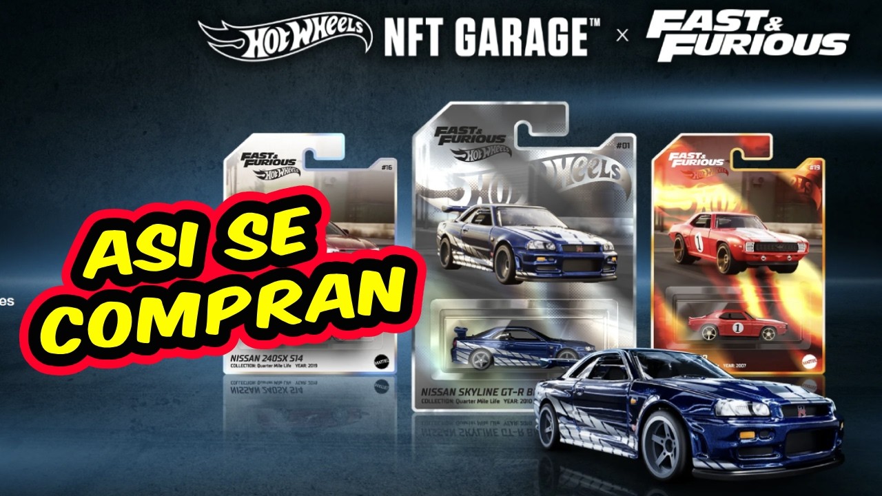 Como COMPRAR los nft de RAPIDO y FURIOSO HOT WHEELS - NISSAN SKYLINE