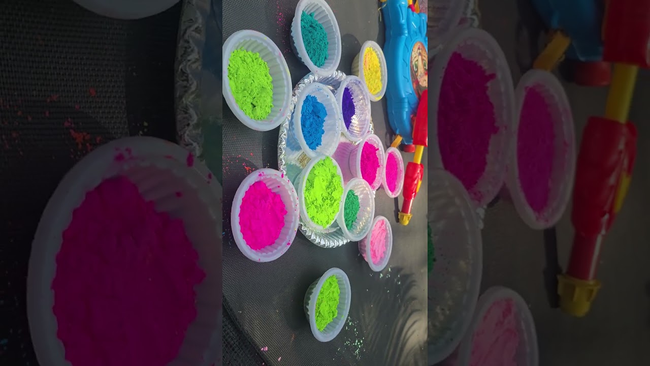 🌈✨Watch our little stars celebrate Holi with joy at Maple Rootz Preschool.