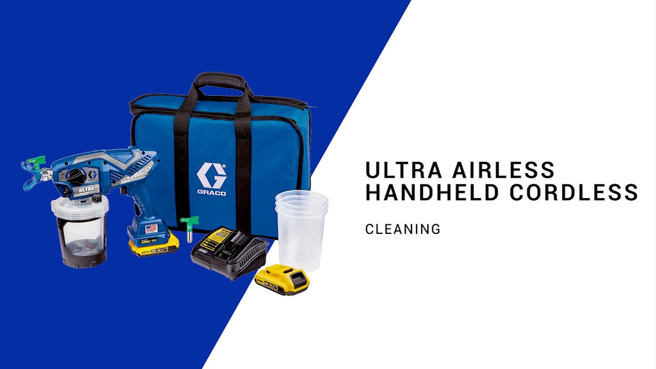 Ultra Airless Handheld Tutorial: how to clean your sprayer