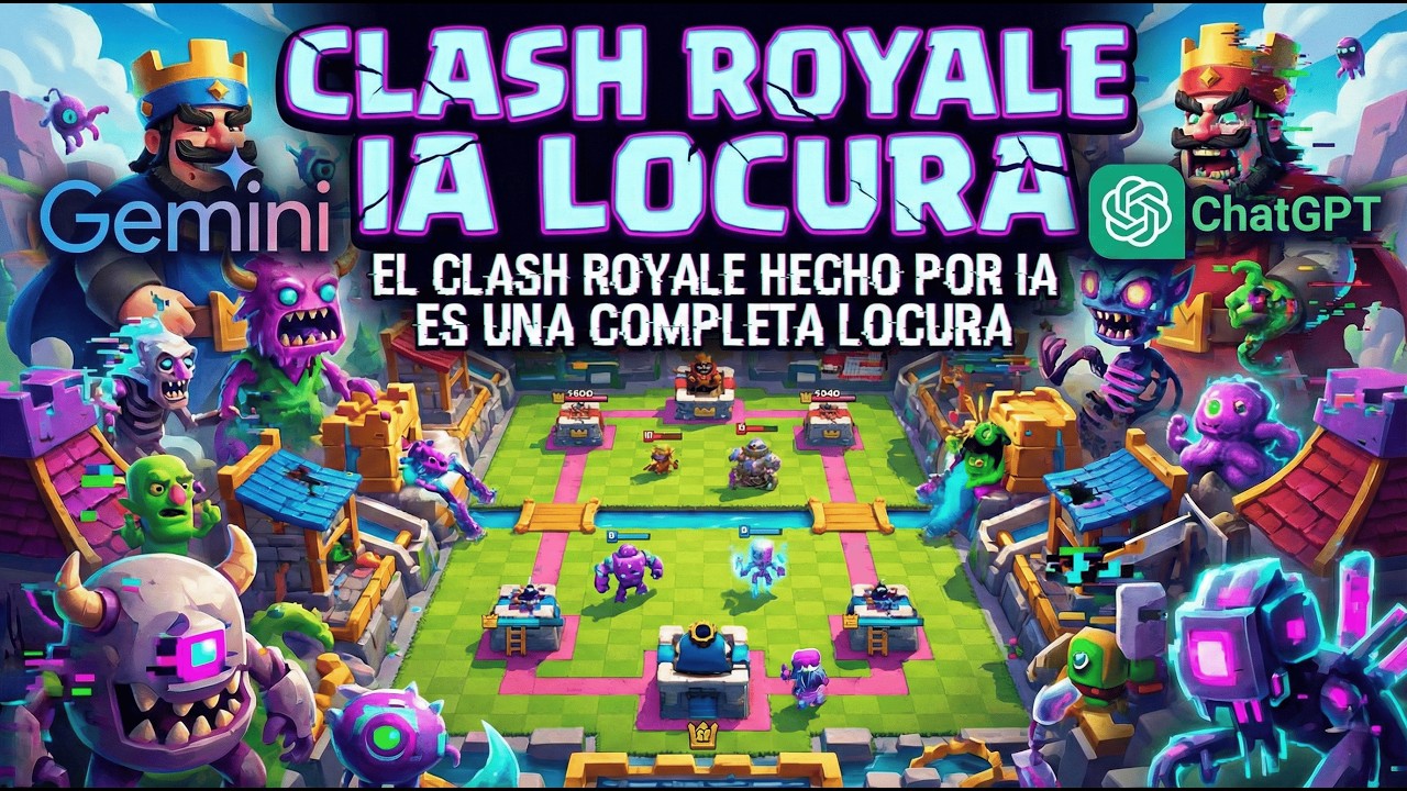 Creé CLASH ROYALE usando SOLO Inteligencia Artificial