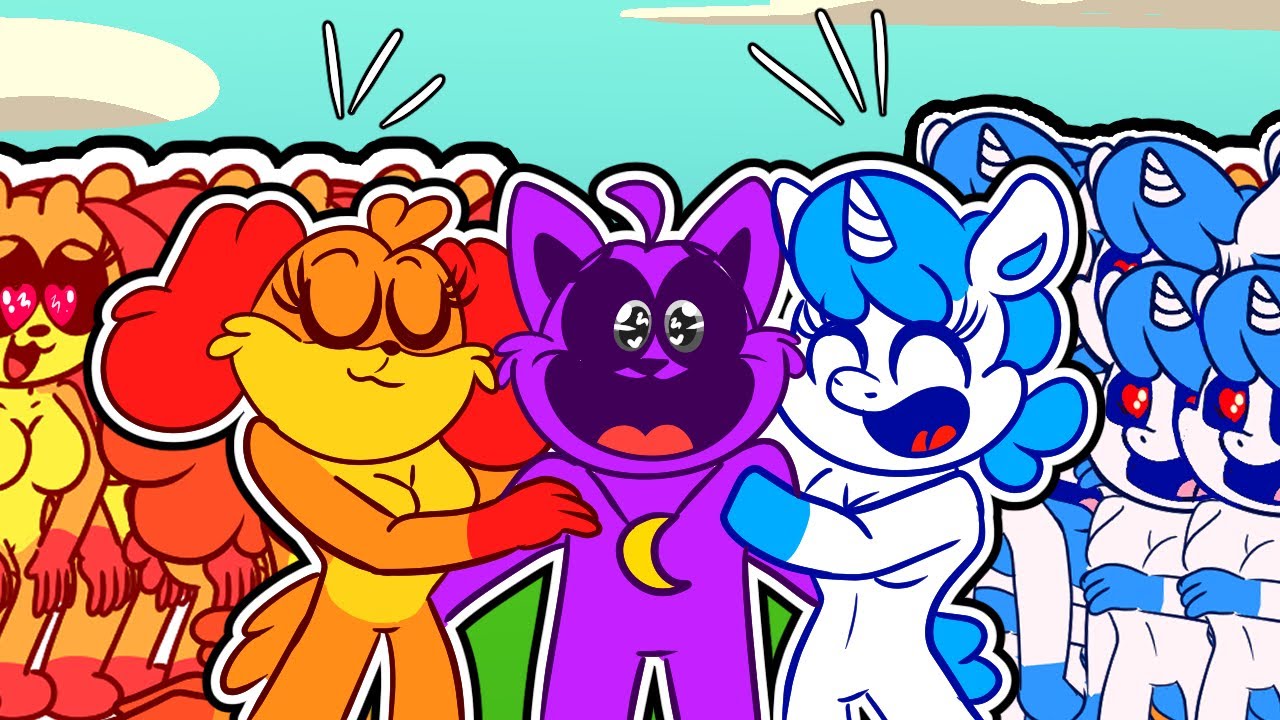 100 DOGDAY Y CRAFTYCORN QUIEREN BESAR A CATNAP EN MINECRAFT!? 😱💖  CATNAP MINECRAFT ROLEPLAY