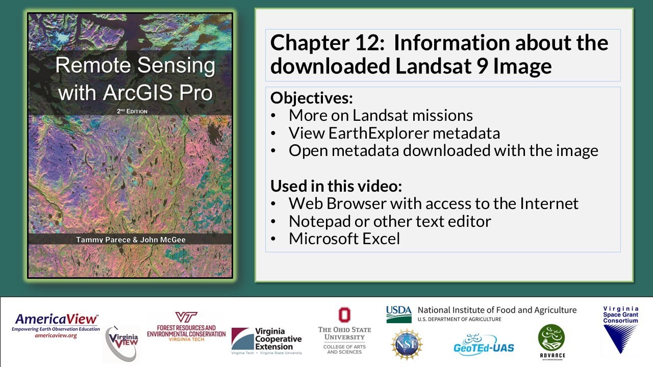 Глава 12. Информация о загруженном изображении Landsat 9.