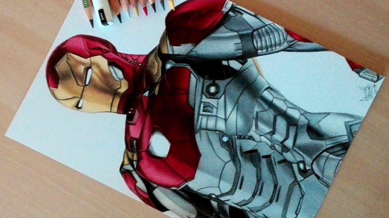 Drawing Iron Man from 