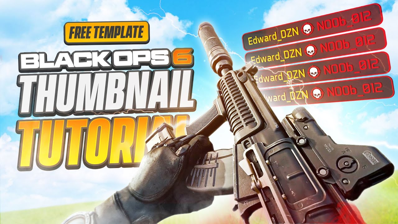 COD Black Ops 6/Урок по созданию игровых миниатюр в Photoshop (+БЕСПЛАТНЫЙ ШАБЛОН!!) - Урок от Ed...