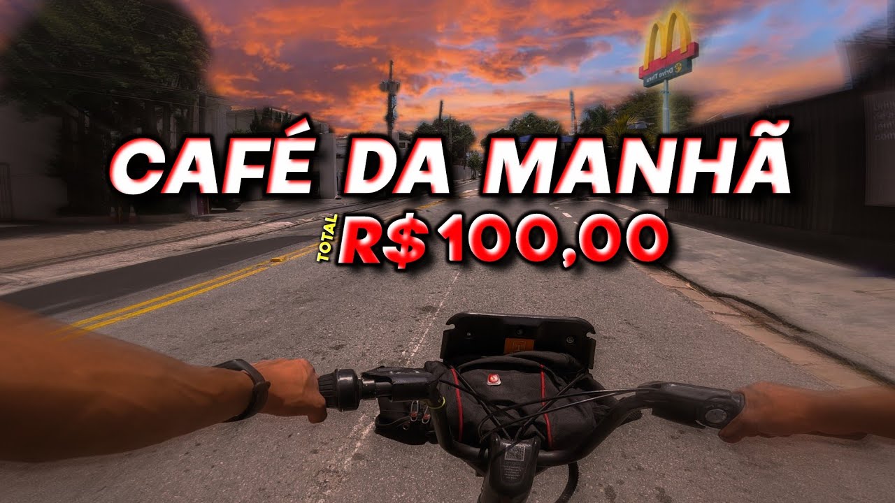 QUANTO FATUREI NO CAFÉ DA MANHÃ e almoço??? | ENTREGAS DE BIKE IFOOD