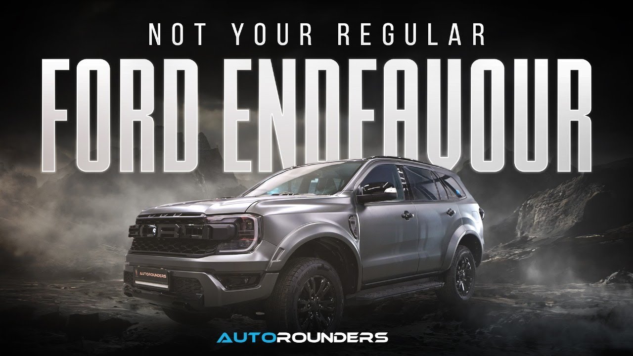 Ford Endeavour reimagined in Defender Green | 📍Autorounders