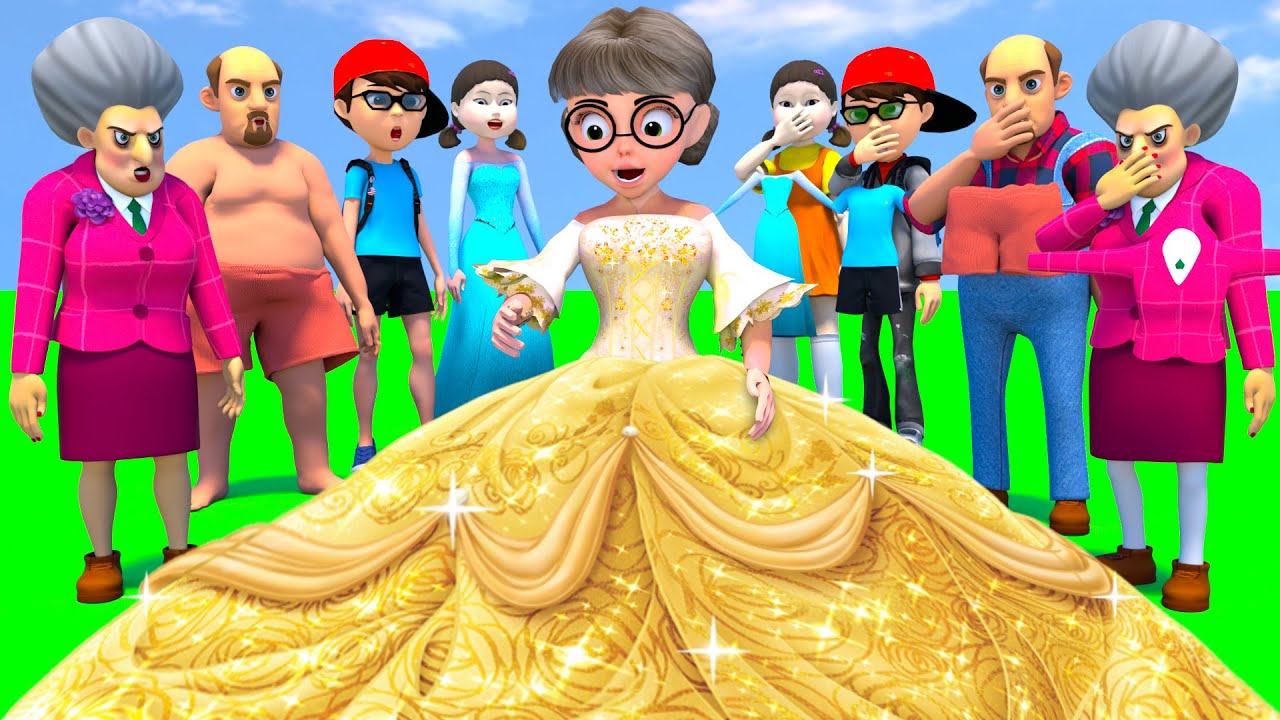 Scary Teacher 3D vs Squid Game 2 Rescue From Prison Cage With Your Own Power 5 Times Challenge