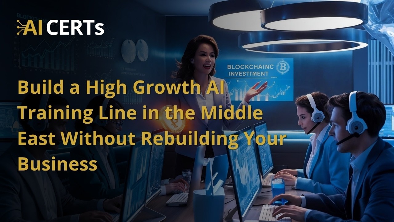 Build a High Growth AI Training Line in the Middle East Without Rebuilding Your Business