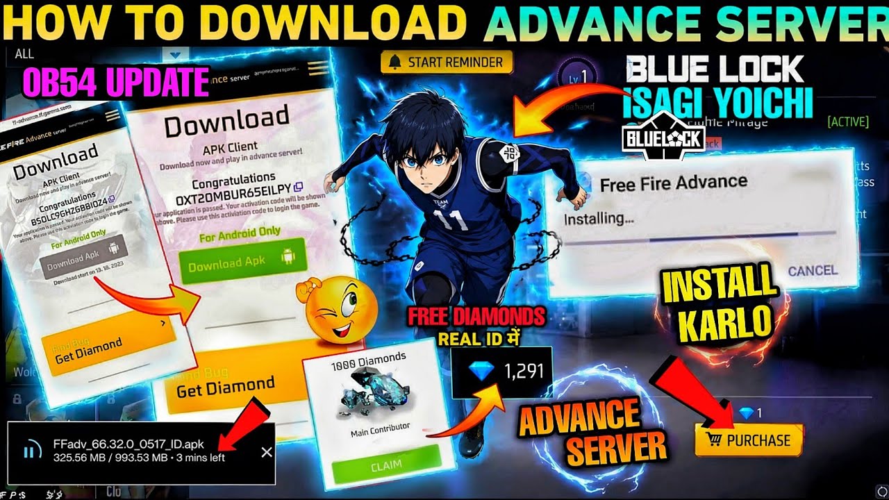КАК СКАЧАТЬ ADVANCE SERVER В FREE FIRE 2026 😱⚡ || КАК СКАЧАТЬ ADVANCE SERVER В FREE FIRE!