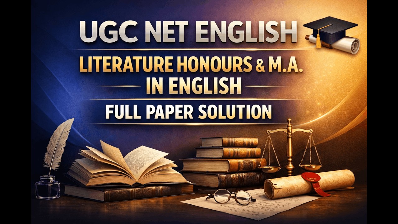 UGC NET English  Full Paper Solution Explained for MA & English Honours  #UGCNET #EnglishLiterature
