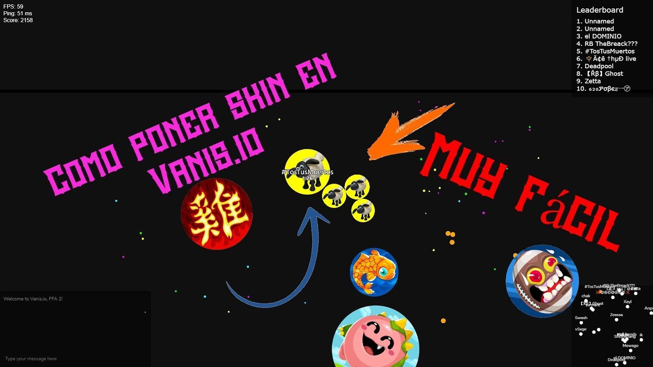 COMO PONER UNA SKIN EN VANIS.IO MUY FÁCIL!!! || 2019 [NO FUNCIONA]