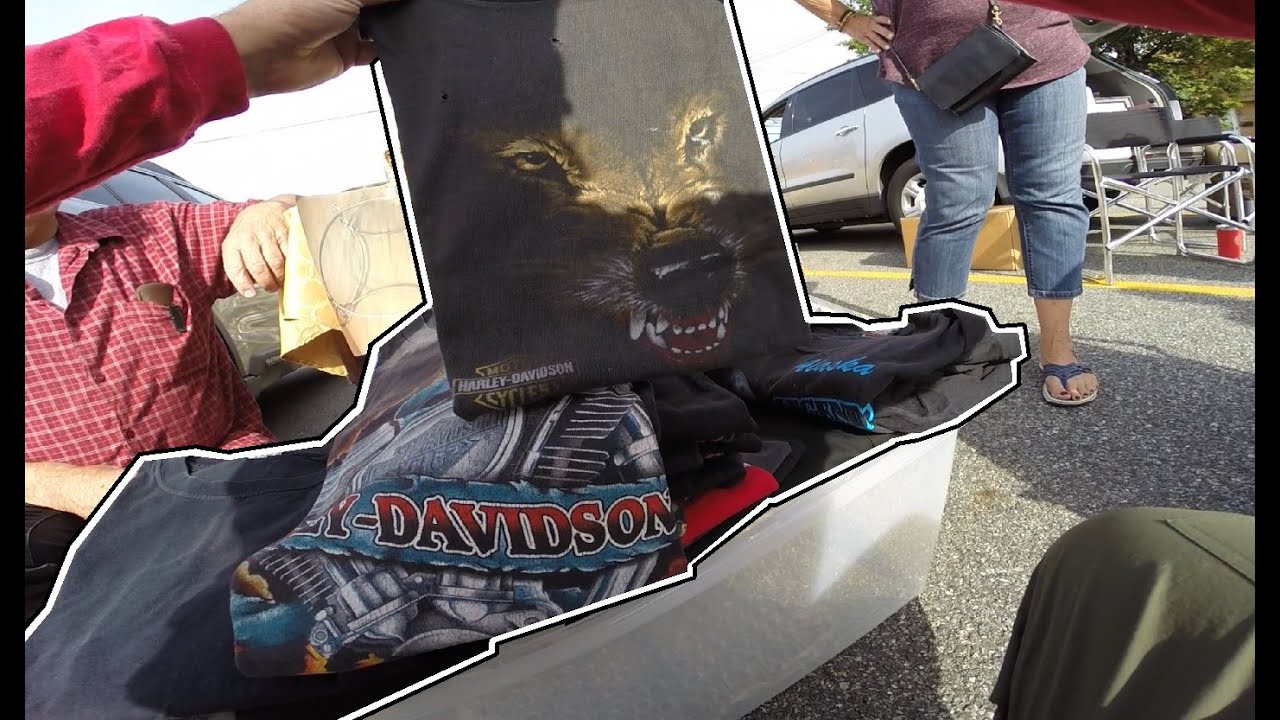 They Pulled Out A Whole Bag Of Harley Shirts