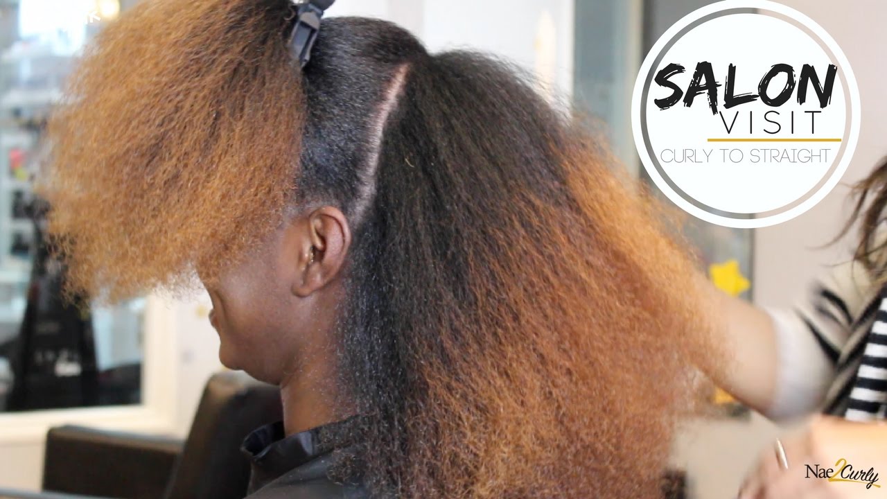 Salon Visit | Straightening Natural Hair (Type 4 hair)