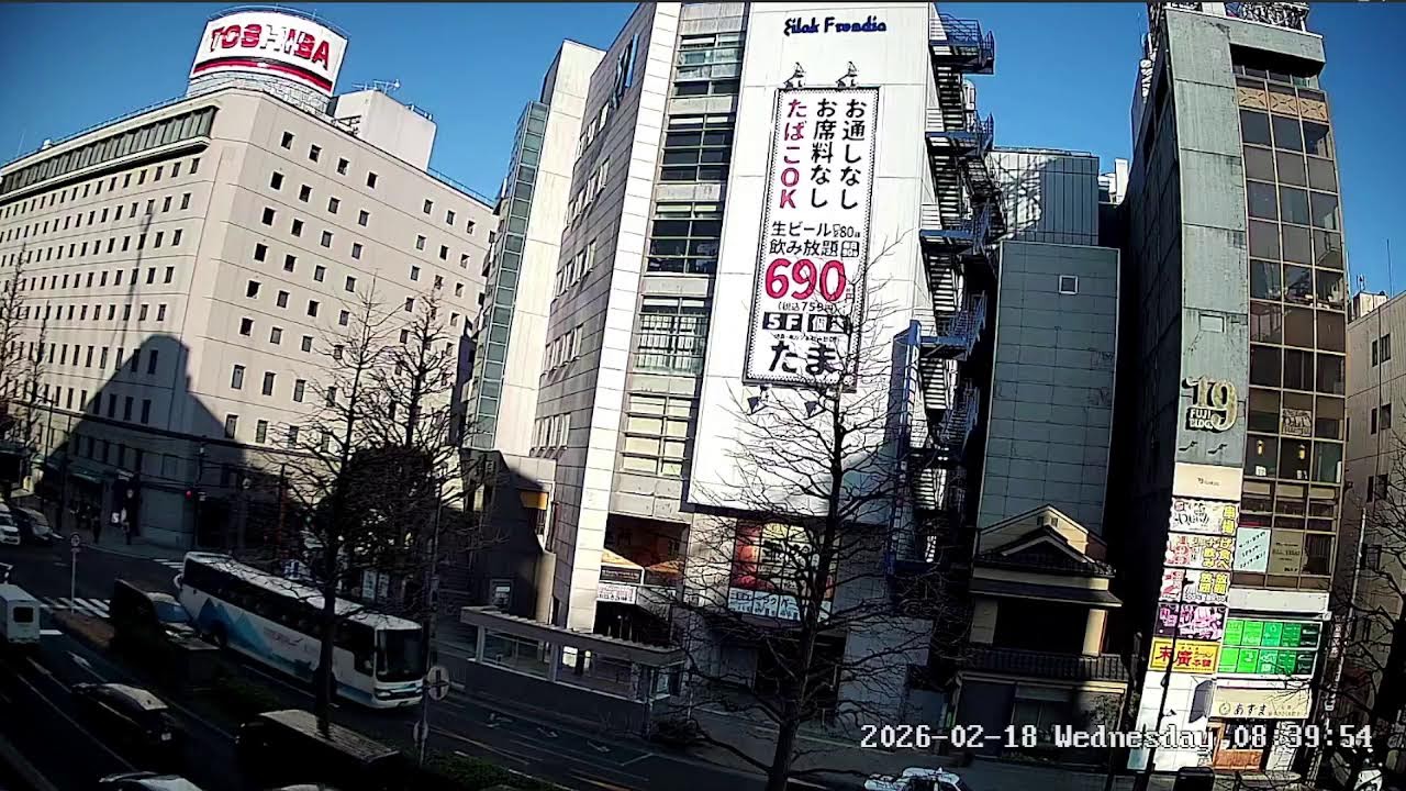 宮城県仙台市青葉区ライブカメラ。Miyagi　Sendai Live camera. World cam.