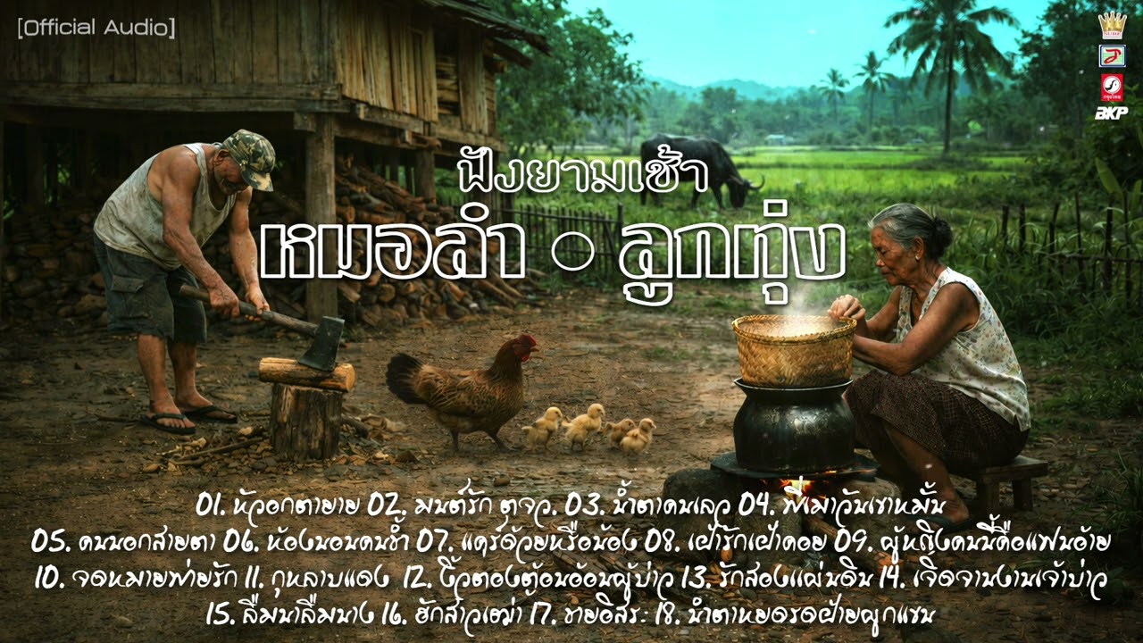 ฟังยามเช้า หมอลำ 🔘 ลูกทุ่ง : หัวอกตายาย - มนต์รัก ตจว. - น้ำตาคนเลว - กุหลาบแดง - ชายอิสระ