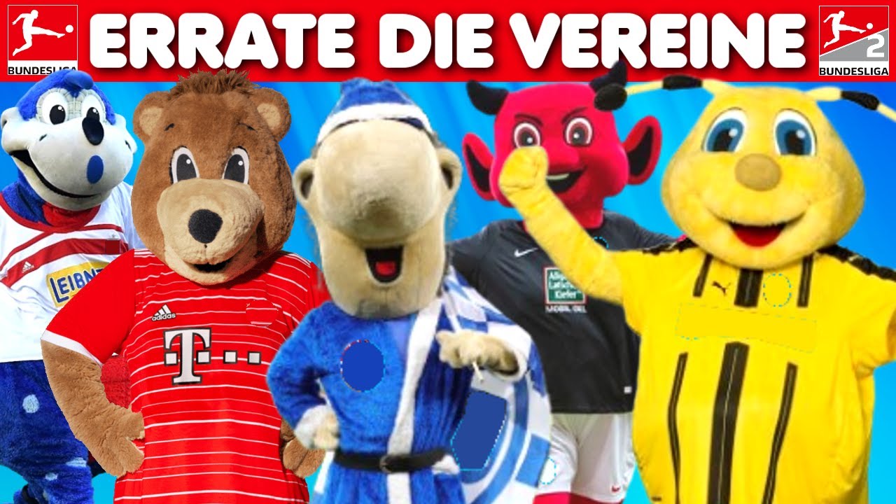 Kannst du die Bundesliga Vereine am Maskottchen erraten? Saison 2024/25 | Fußball Quiz