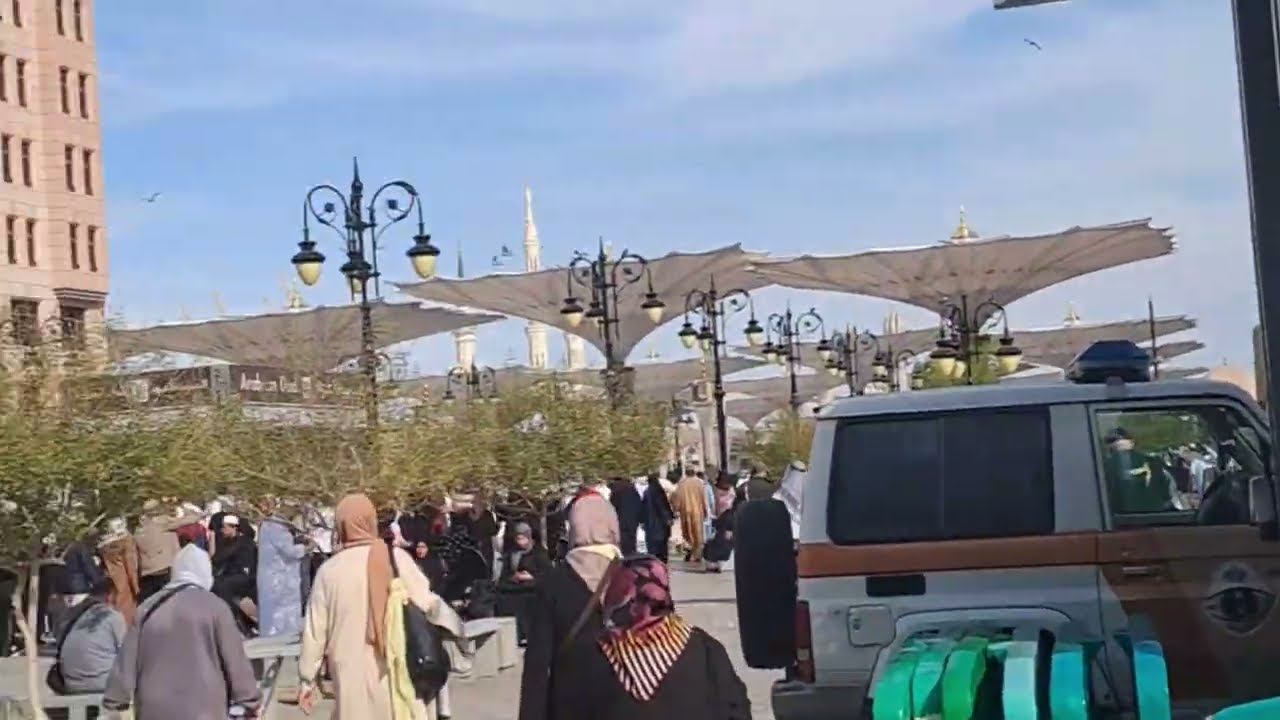 SubhanAllah! Stunning Masjid Nabawi View with Masjid Ghamamah & AbuBakr Siddiq (RA)