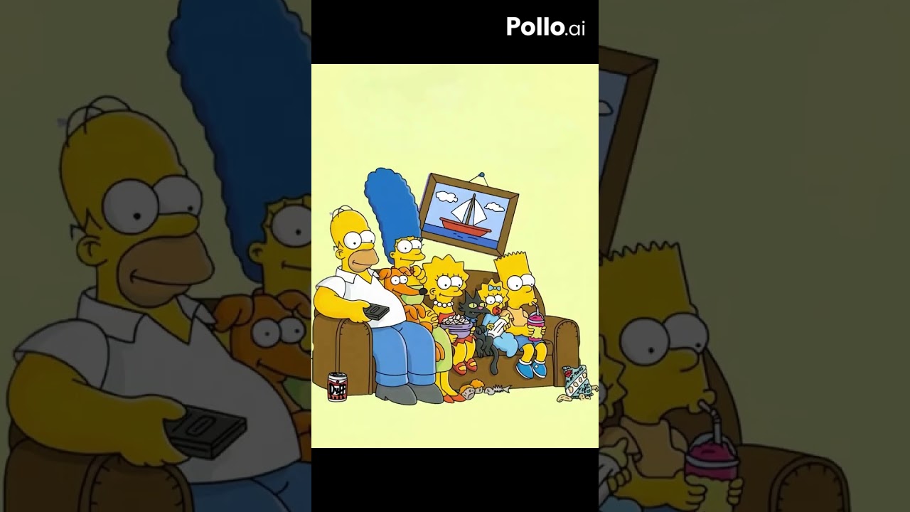 The video was generated by Pollo AI#thesimpsons
