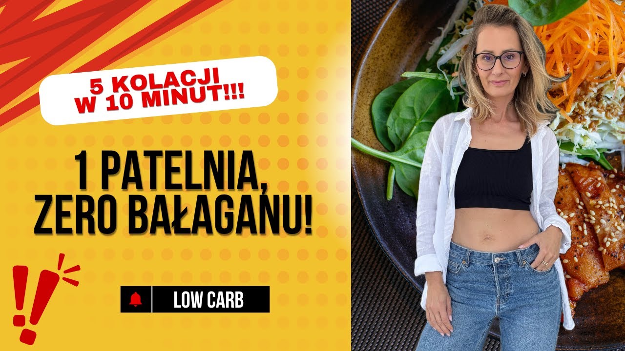 Tylko JEDNA patelnia! 5 ekspresowych kolacji LOW CARB bez bałaganu🔥