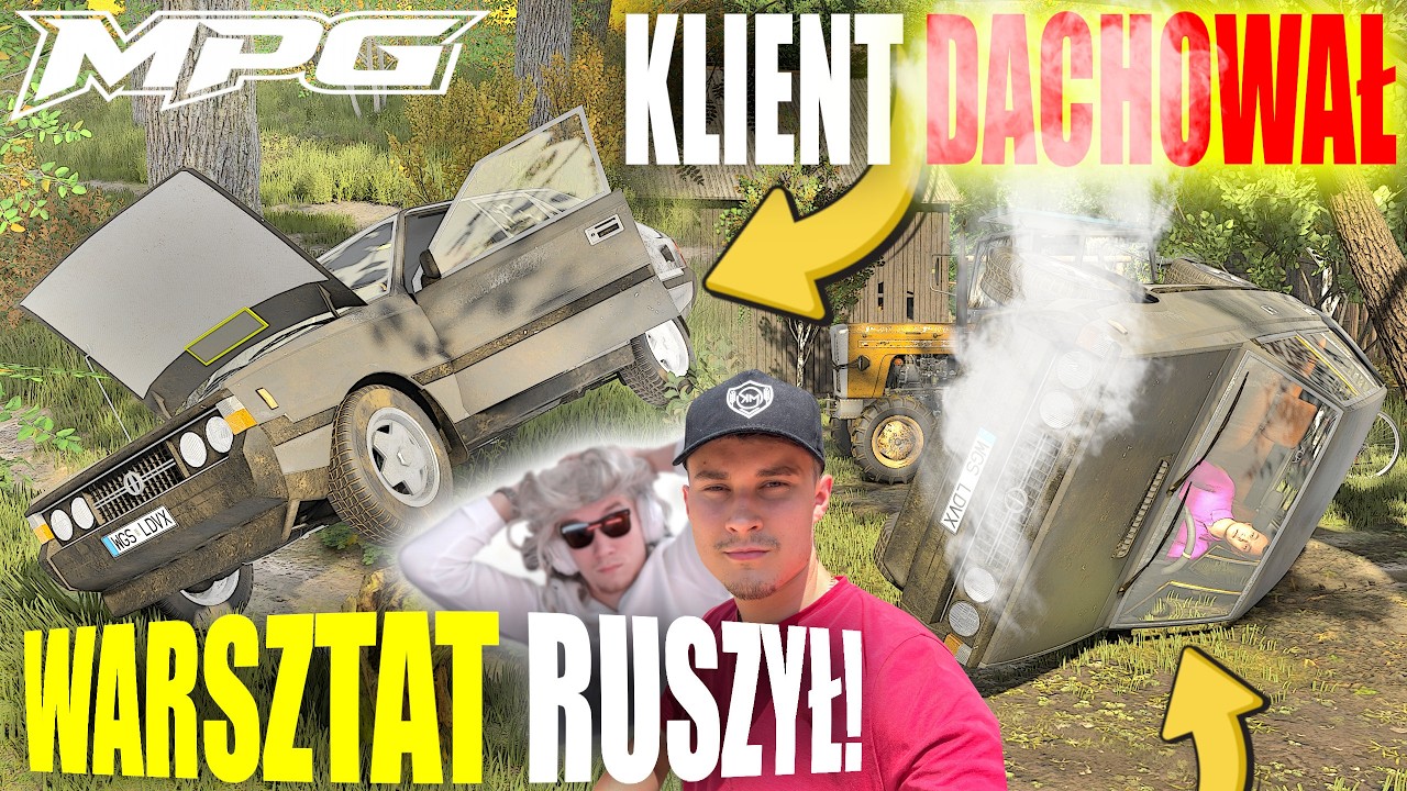 WARSZTAT RUSZYŁ! 🤩 PIERWSZY KLIENT I PIERWSZA KASA 😁 DACHOWAŁ AUTEM NA PODW&Oacute;RKU 🔵 