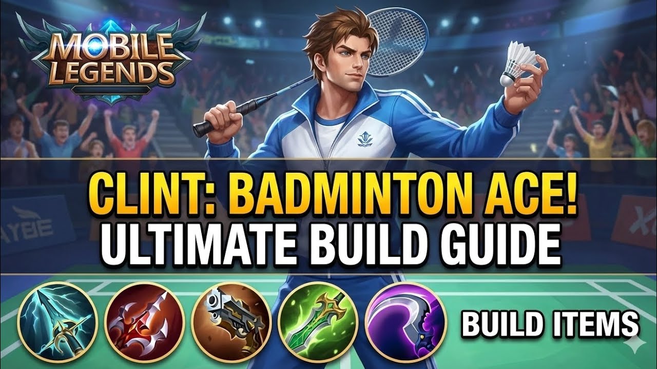Clint best build disaster Part 1 in ranked  #bestbuild #mobilelegends 