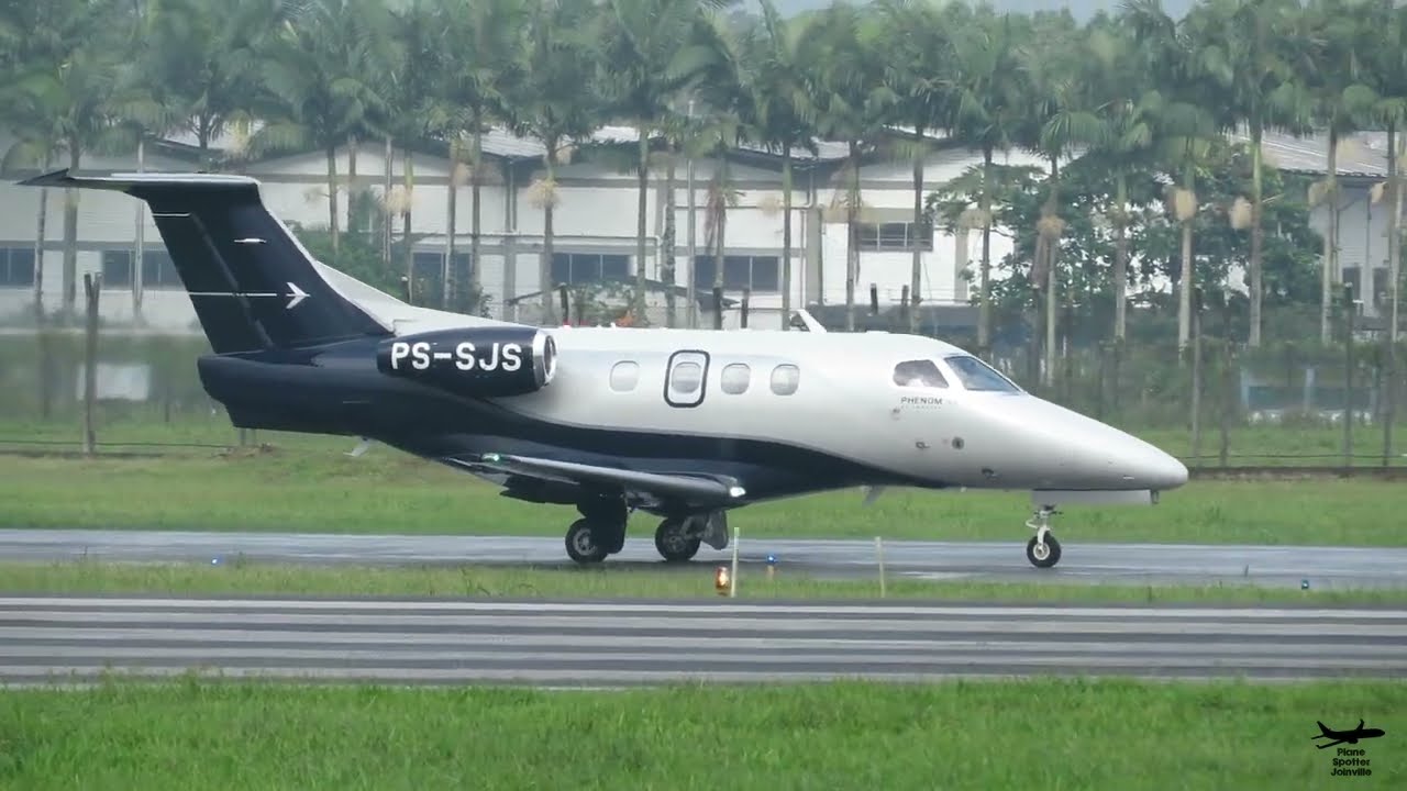 Embraer 500 Phenom 100EV - (PS-SJS) - Decolagem em Joinville 11/05/2022