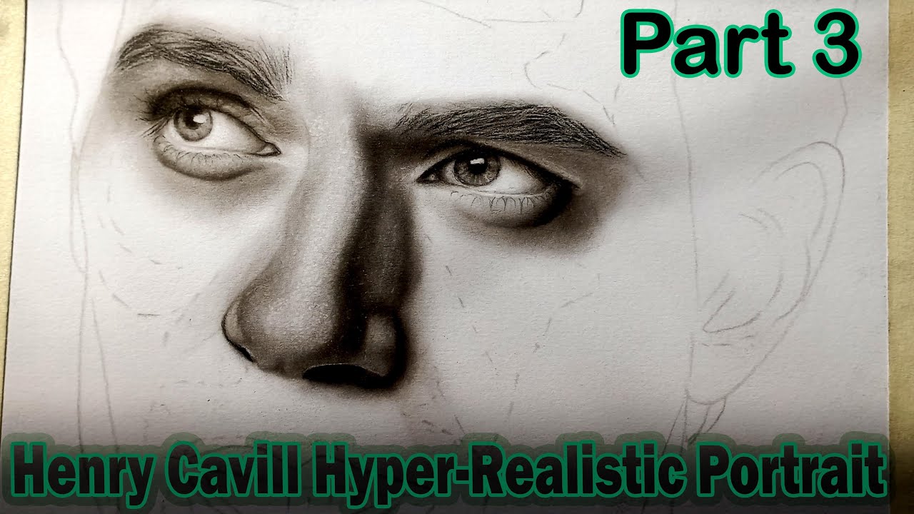 How to Draw a Realistic Nose – Henry Cavill Portrait tutorial (Part 3)