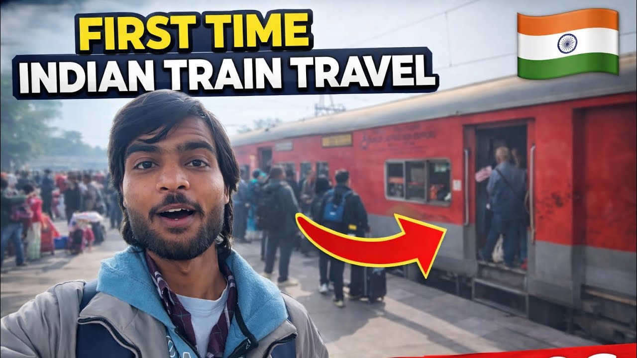 First Time Indian Train Travel 🇮🇳 | Full Vlog 