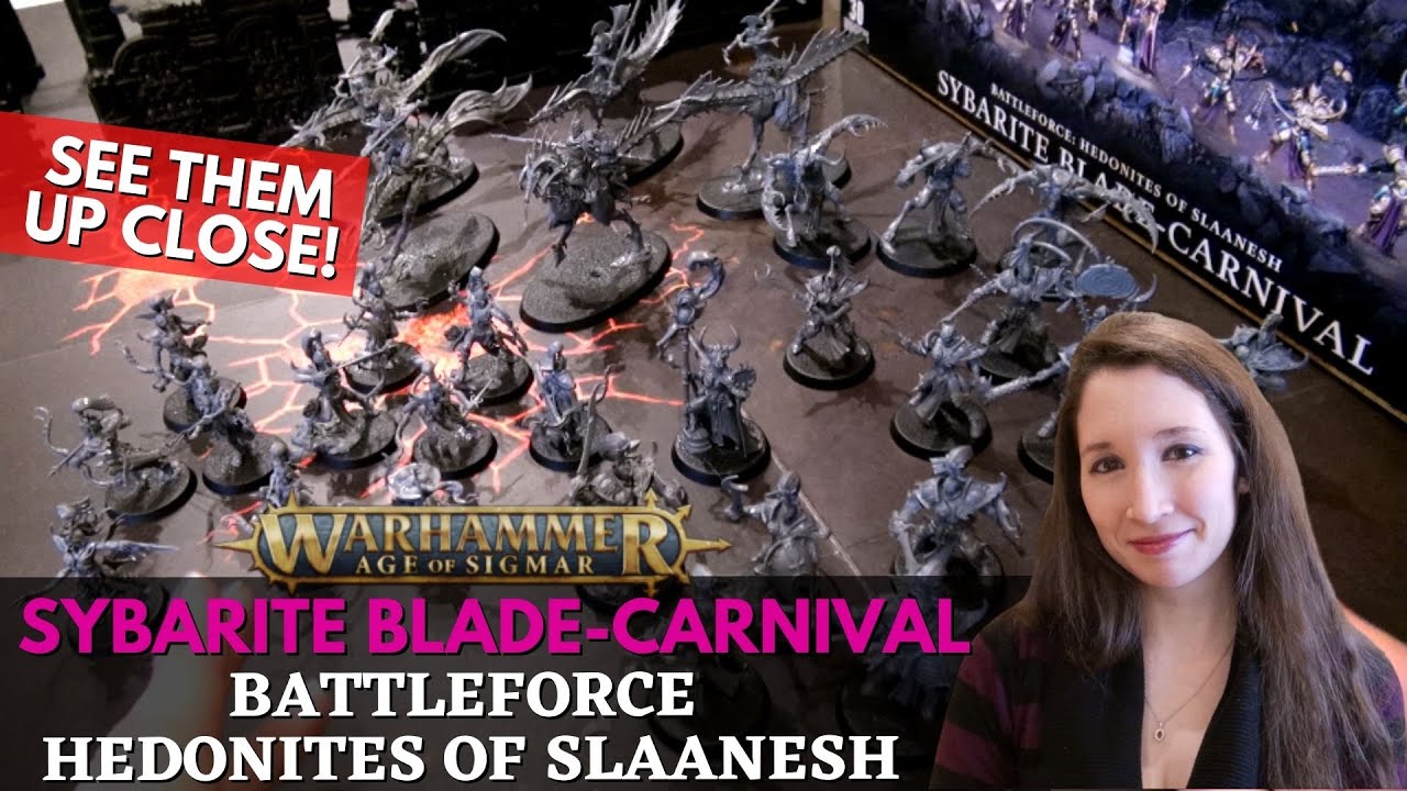 Hedonites of Slaanesh Battleforce Assembled - Sybarite Blade-Carnival for Warhammer Age of Sigmar
