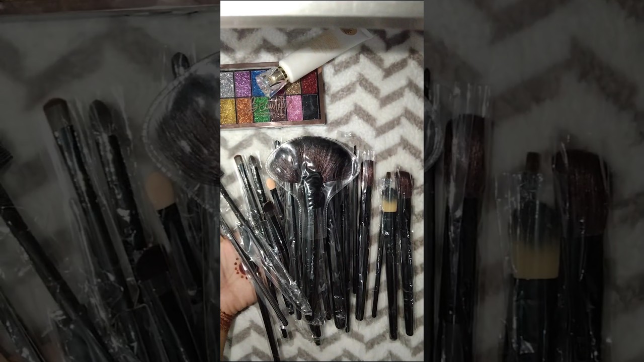 unboxing and review of MAC makeup brushes set 
