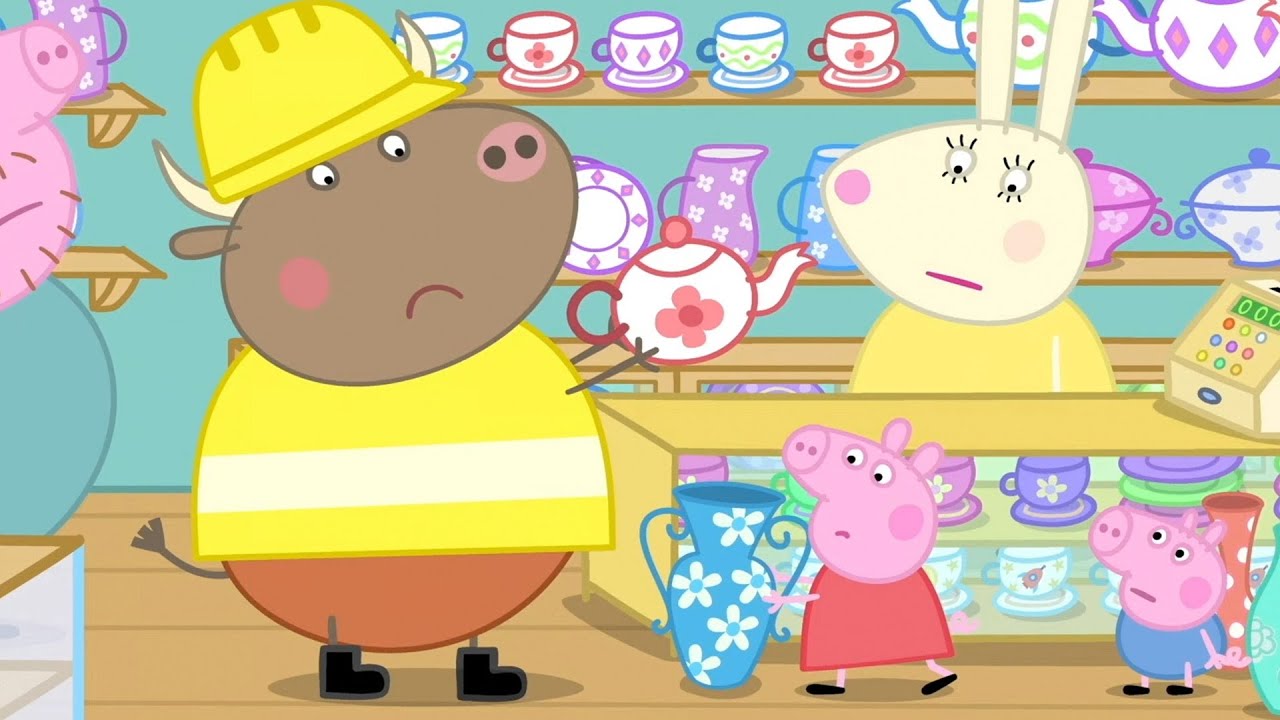 Peppa Gris | En okse i en porselensbutikk | Tegnefilmer for barn