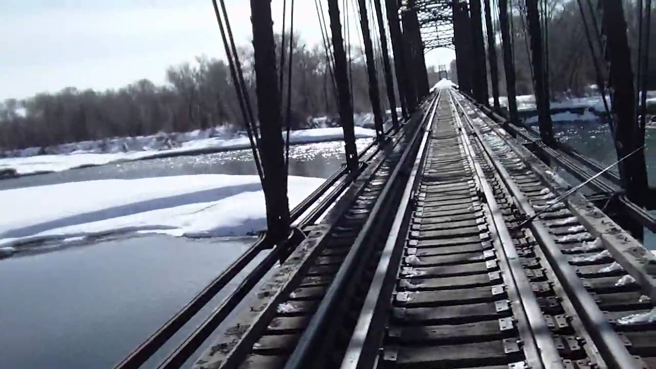 RAILROAD BRIDGE FISHING THE SNAKE RIVER, IDAHO