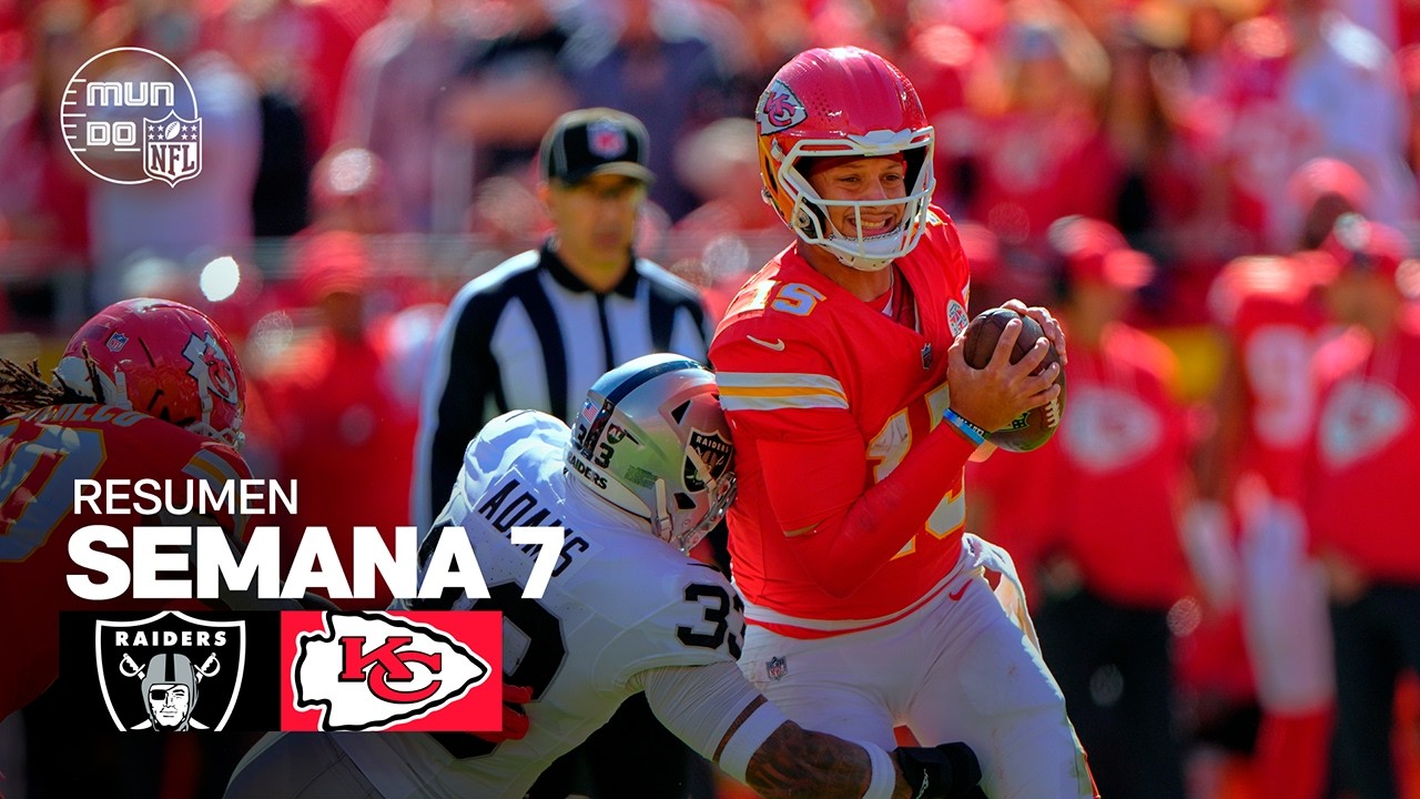 Las Vegas Raiders vs. Kansas City Chiefs | Resumen NFL en español - Semana 7 | NFL Highlights 2025