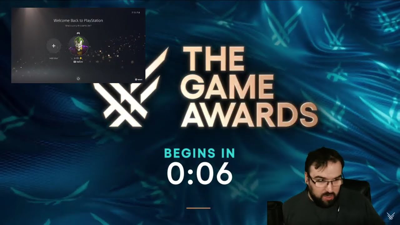 Gamer Gaming during The Game Awards