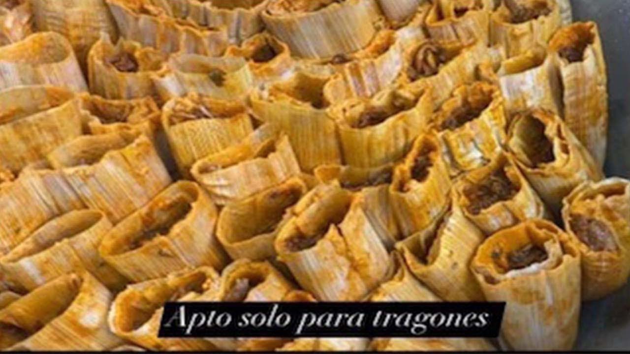 TAMALES DE CABEZA DE RES// CON MASA ENCHILADA