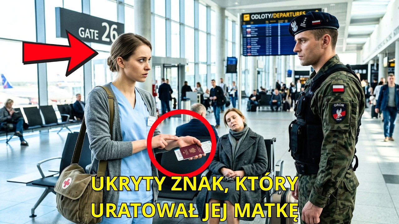 Pielęgniarka wysłała tajny sygnał na lotnisku, a on od razu zrozumiał